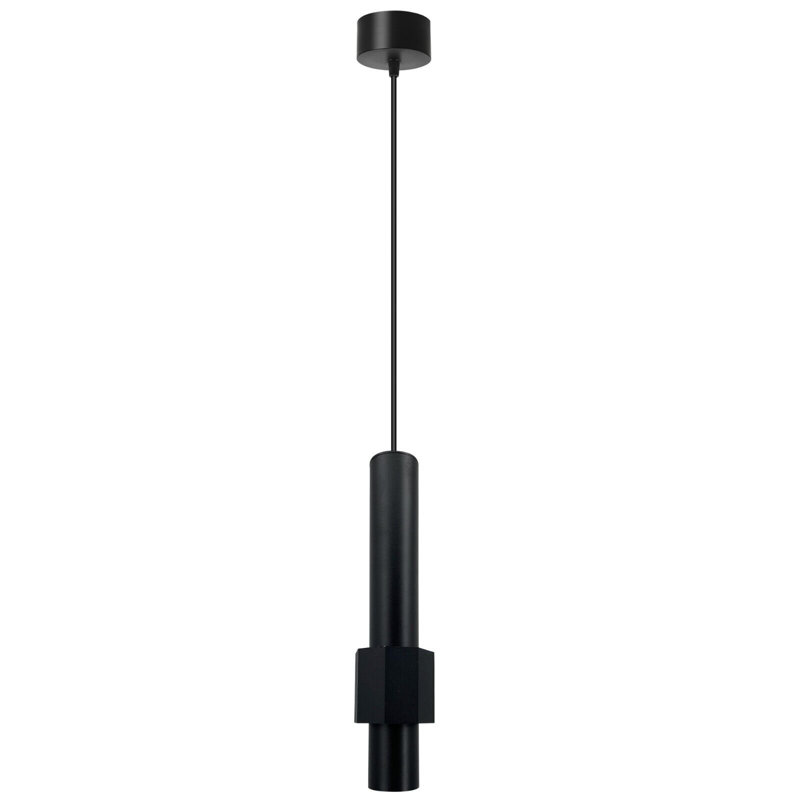 Aylanni 1 - Light LED Geometric Pendant, Black