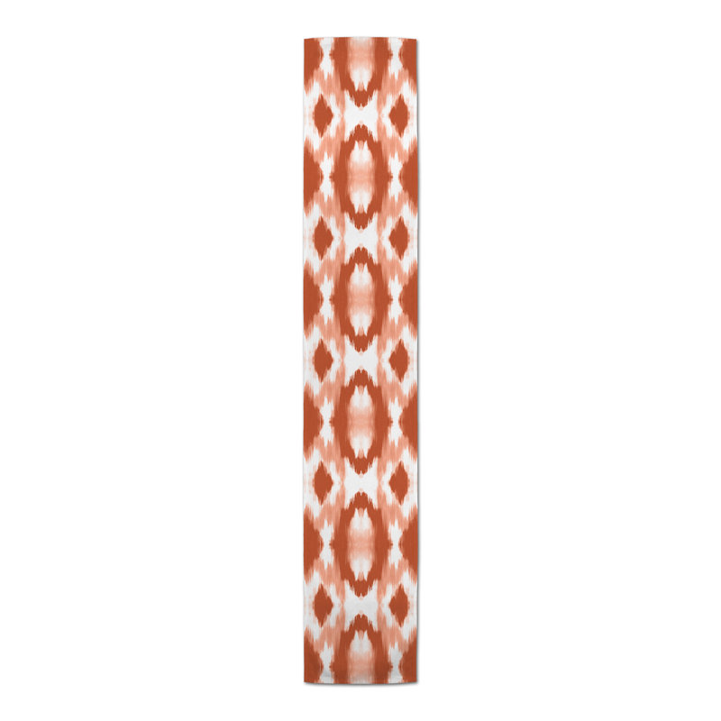 Chemin de table Bleuette, 72 po x 16 po, Orange