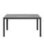 Table de salle à manger d'extérieur rectangulaire en aluminium thermolaqué