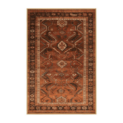 Tapis brun turc lavable à la machine