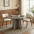 Rohun 47.2"L Round Modern Kitchen Dining Table Set With 32.1"H Dining Chair-932303875-932303900-932303896
