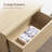 Modern Fluted 3-Drawer Cabinet With Pop - Up Design-269458846