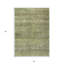 Tapis intérieur / extérieur rayé vert et brun 5 pi x 8 pi artichaut