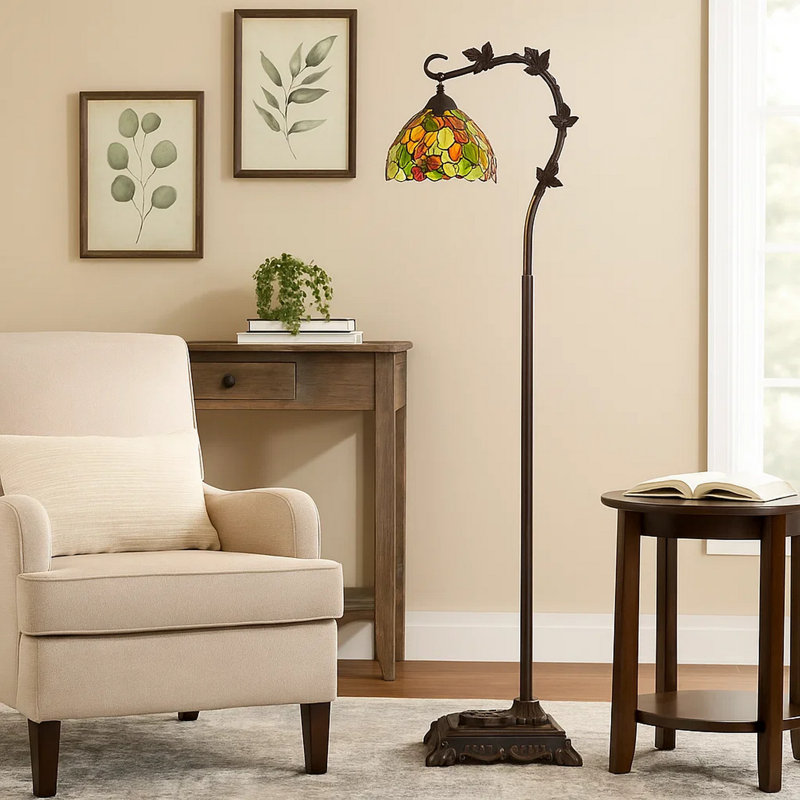 Lampe sur pied arquée 61 po Elisabel
