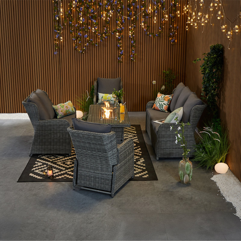 Patio Dining Set Table,, 7 Seater