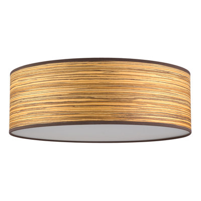 Trece Solid Wood Flush Mount