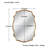 Euri Metal Asymmetrical Wall Mirror