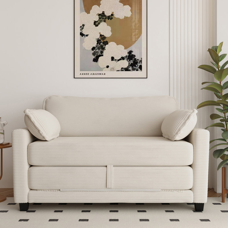 Fauteuil convertible 2-en-1 51 po, Beige