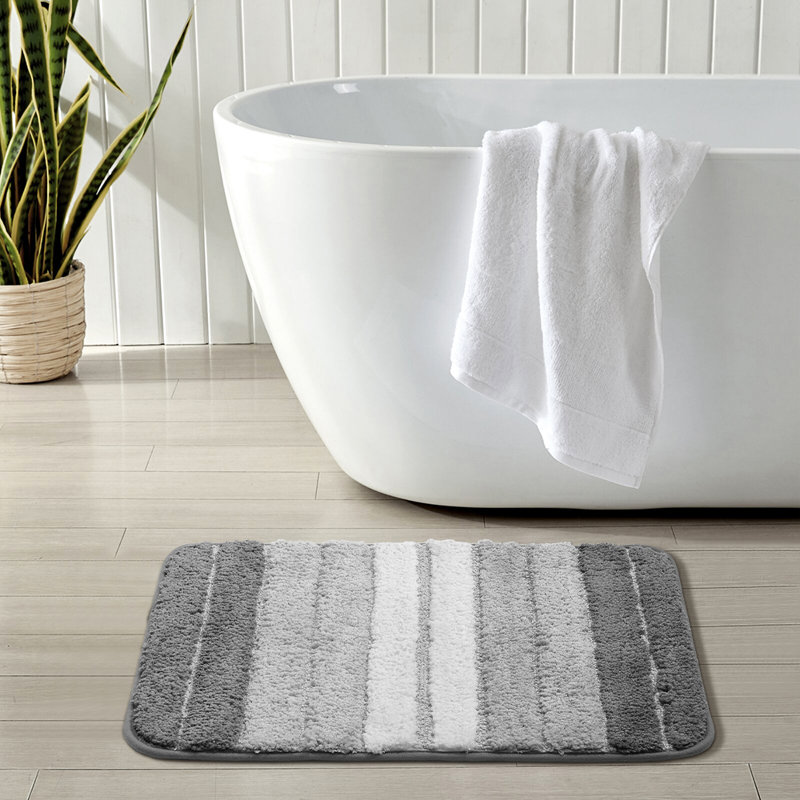 Maric Non-Slip Shower Mat, 60cm x 40cm, Grey
