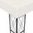 Gazebo Cream Polyester Large Durable Rectangular Outdoor Patio Canopy