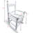 White Rocking Chair For - Solid Hardwood Material, Indoor Outdoor, Seat Back, 110 Lbs Weight Limit, Easy Assembly Process 'S In Hardwood, For , Outdoor , Back Rest, With Complete-1262358847
