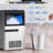 Advwin 100lbs/24h Stainless Steel Under Counter Built-in Freestanding Ice Maker Machine With 33lbs Storage Bin