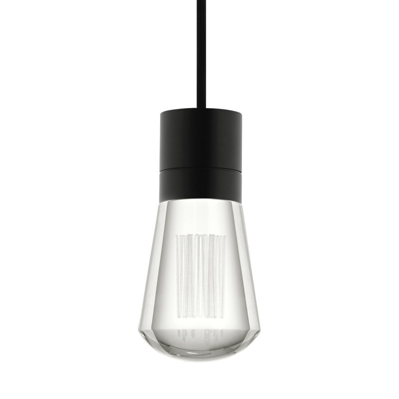 Alva LED Pendant, 151.6" H x 7.1" W x 14" D, Black, 1