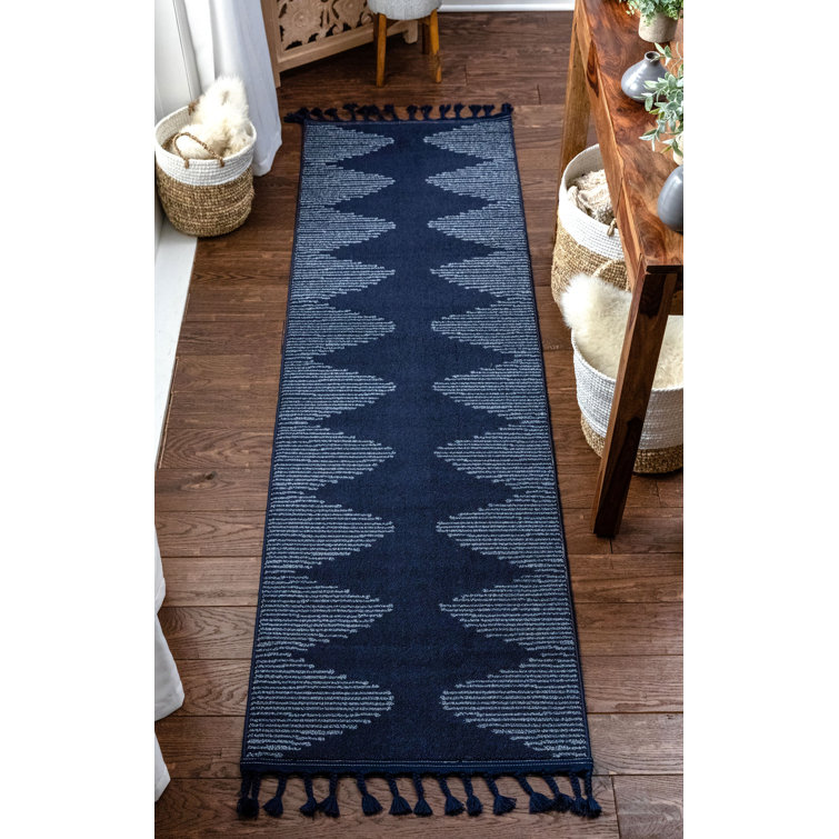 Loop-De-Loop Geometric Synthetic Area Rug