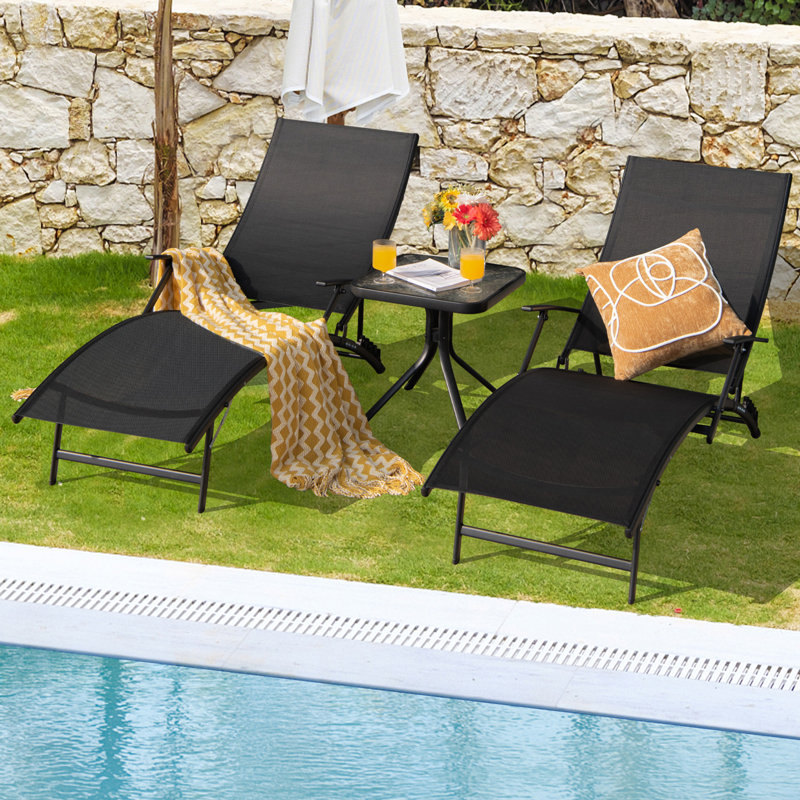 Outdoor Metal Chaise Lounge