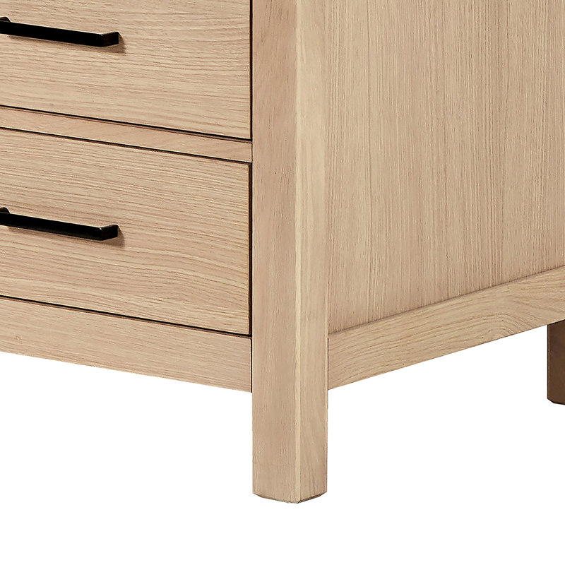 ARIEL Cambridge 66'' Single Bathroom Vanity Base Only, Oak