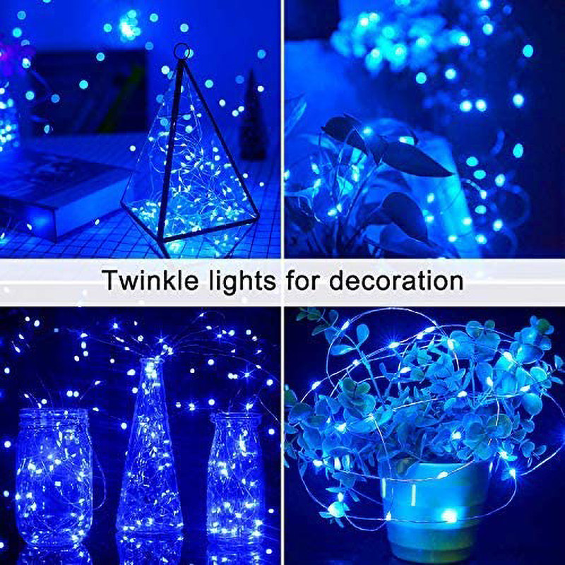 Guirlande de 200 lumières Dametria, Bleu