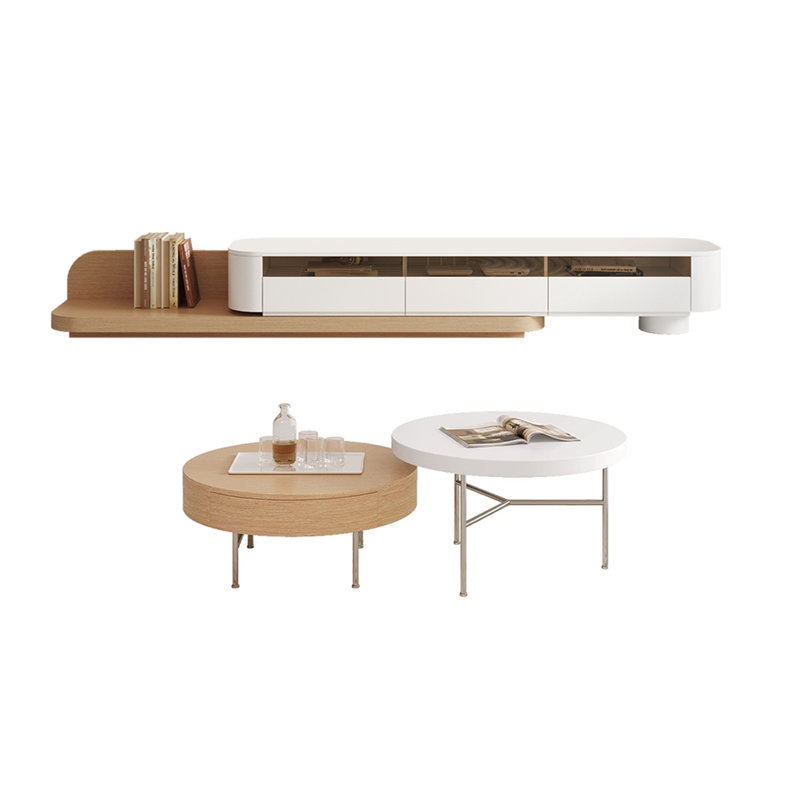 Modern Simplicity TV Stand and Coffee Table Set