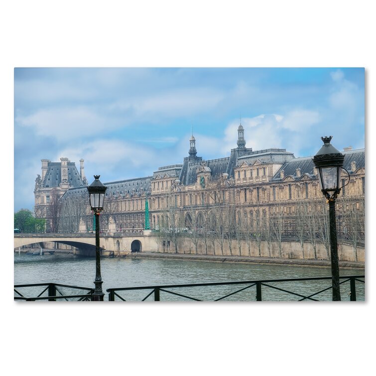 Winston Porter The Louvre Palace And Seine River On Canvas by Cora ...