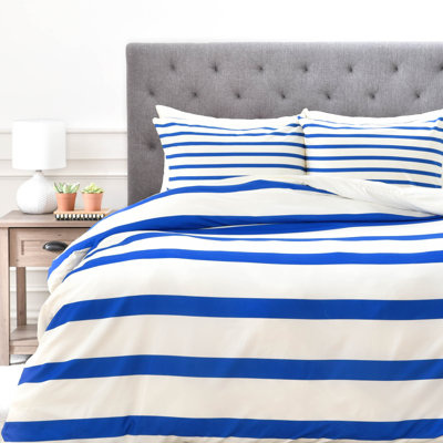 Holli Zollinger Polyester Striped Duvet Cover