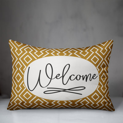 Geometric Outdoor Reversible Throw Pillow