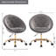 Chaise de bureau ergonomique rembourrée en velours-703780983