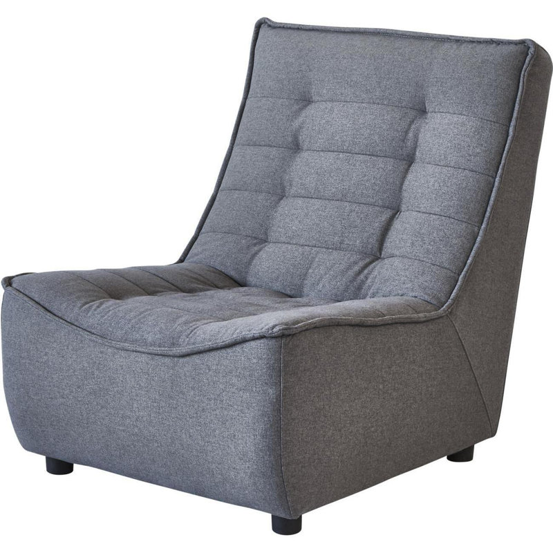 Baldric 1 Seater Fabric Seating Component, Dark Grey