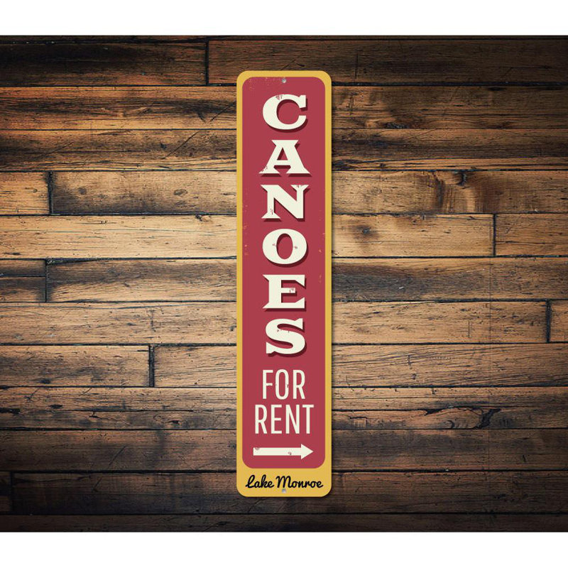 Canoe For rent, H 4 po x l 18 po x P 0,04 po