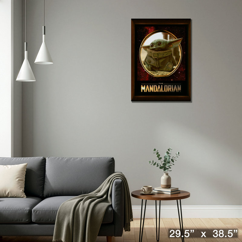 Baby Yoda, reproduction encadrée