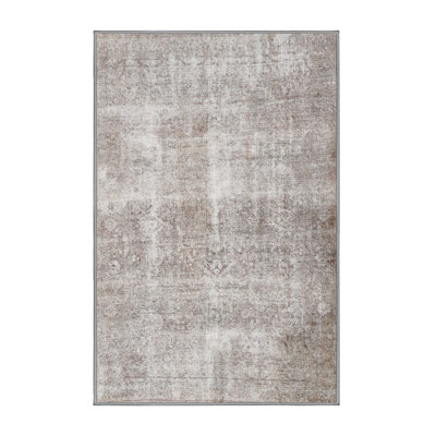 Tapis beige traditionnel Prweitt