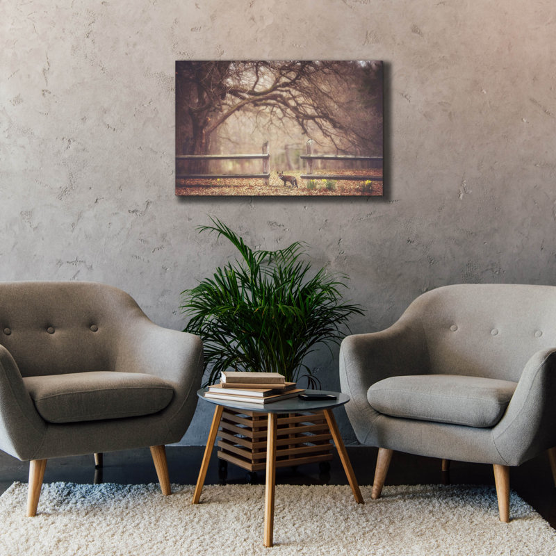  «Sly Guy» par Carrie Ann Grippo-Pike, art mural sur toile, 40 po x 26 po