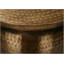 Table d'appoint en métal cuivré fabriquée à la main pour le salon et la chambre à coucher, base en forme de cloche avec texture martelée, conception peu encombrante