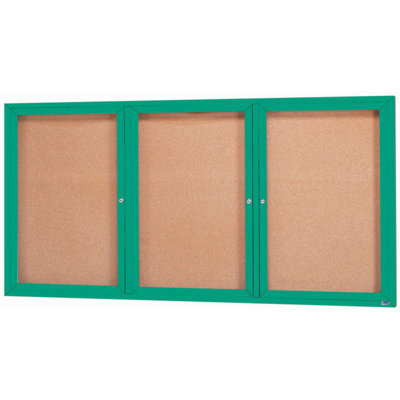 Enclosed Wall Mounted Bulletin Board LED Illuminated