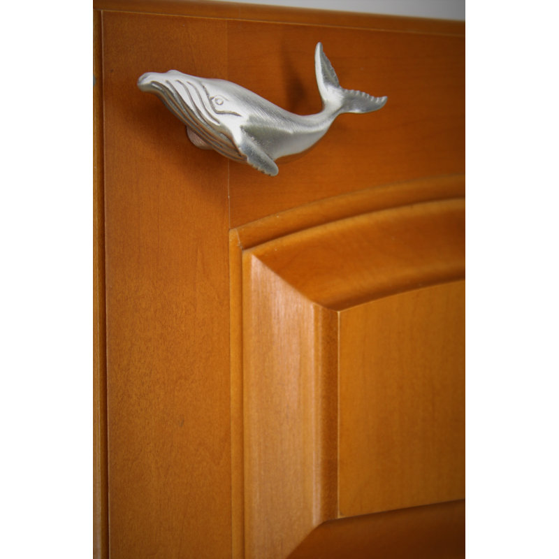 1.75" Humpback Whale Left Facing Knob