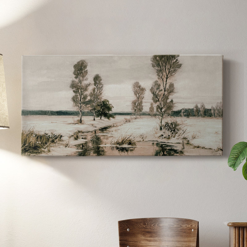 Série paysage - ML XXXVI - Toile tendue avec châssis - Prêt à être accroché, H 16 po x l 32 po