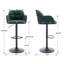 Swivel Upholstered Adjustable Height Counter Stool with Metal Frame-436114978