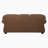 Bawan 85" Traditional Rolled Arm Top Grain Leather Sofa with Sophisticated Nailhead Trim, Exposed Wood Feet