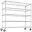Support de rangement réglable en acier avec roulettes Nijal-688794828