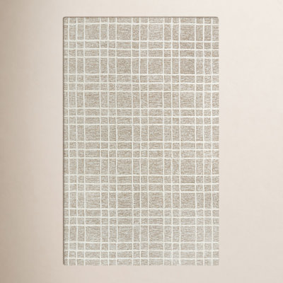 Alec Brown Hand-Tufted Geometric Wool Rug