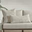 Stella 26" Recycled Fabric Fabric Throw Pillow, Ivory-98591495-98591499-98591498