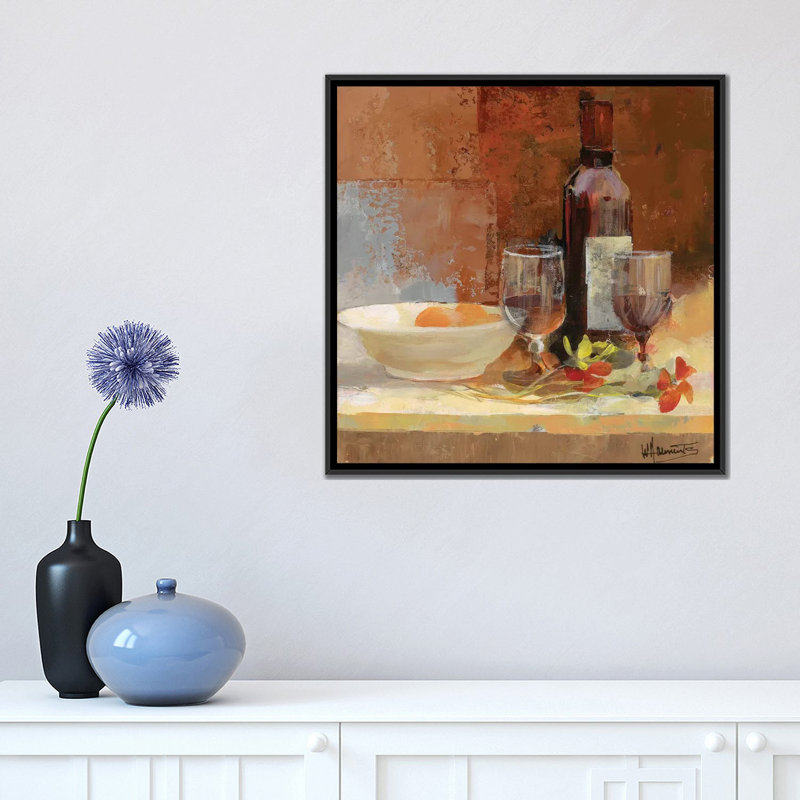 « a good gout i », impression sur toile, H 18 po x l 18 po x P 1,5 po, Toile avec cadre noir, Pas de tapis