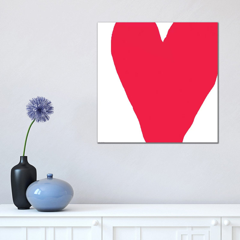 Love by Art Mirano - Wrapped Canvas Minimalistic, 45.72 cm H x 45.72 cm W