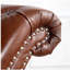 Chaise longue sans accoudoirs touffetée