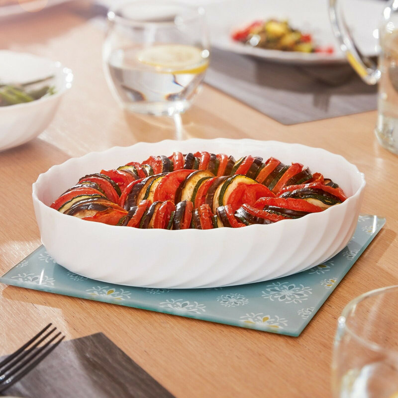 Luminarc Glass Platter, 4.5cm H x 26cm W x 26cm D
