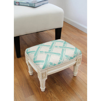Zackery 14" Wide Rectangle Geometric Standard Ottoman by Bayou Breeze