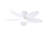42" 5-blade Indoor Tropical Flush Mount Ceiling Fan With Light And Remote/app Control-1389845913
