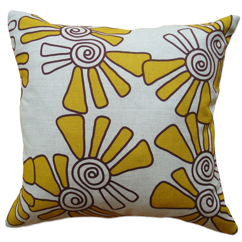 Natural Throw Pillow, 16" H x 16" W