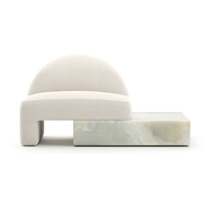 Monaco Linen Chaise Lounge