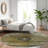 Machine Washable Indoor/Outdoor Xhevrie Brown Rug-1844913830