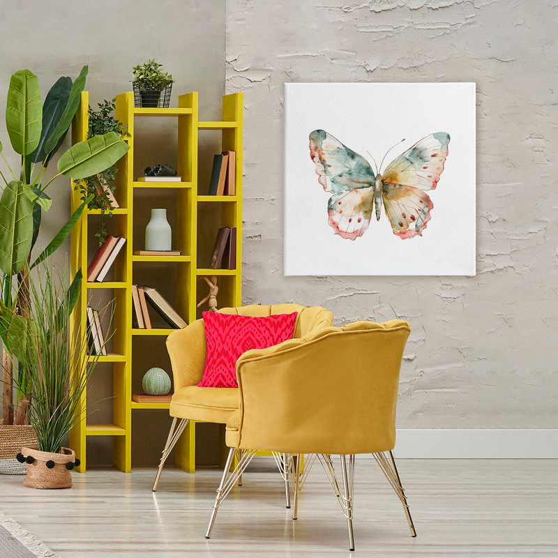 Toile papillon discrète, conception de Kim Allen, H 36 po x l 36 po